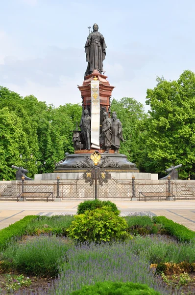Monument to the Empress Catherine II — Stock Photo, Image