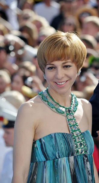 Prezenter telewizyjny marianne maximovskaya — Zdjęcie stockowe