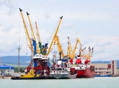 Novorossiysk cargo port clipart