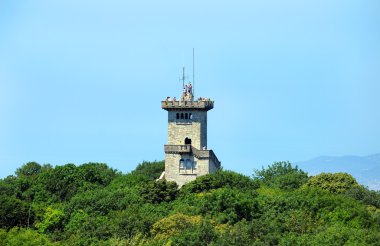 A lookout tower in Sochi city clipart