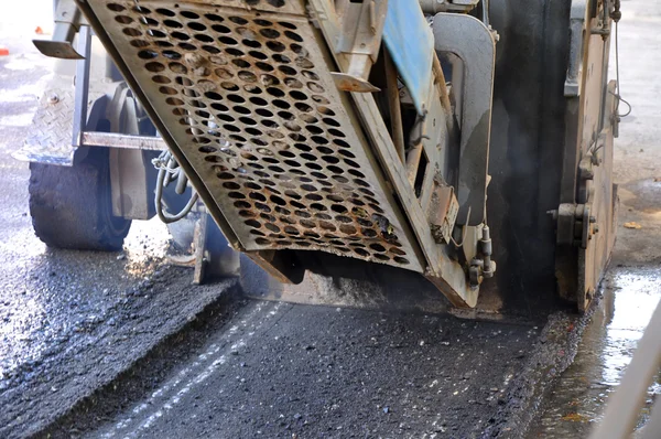 Frézování asfaltu — Stock fotografie