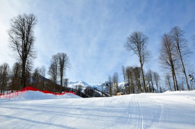 Ski resort Rosa Khutor in Sochi clipart