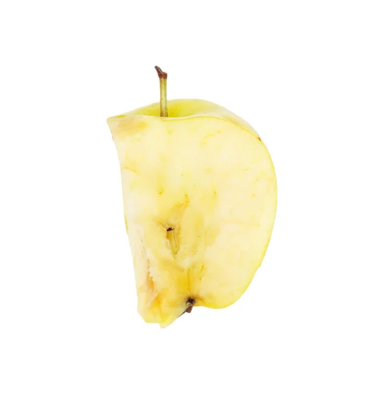Noyau de pomme sur fond blanc — Photo