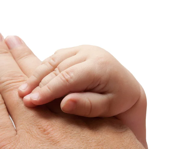 父親と赤ちゃんの手 — ストック写真