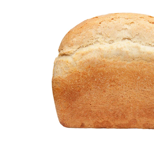 Bochenek chleba izolowany na białym tle — Zdjęcie stockowe