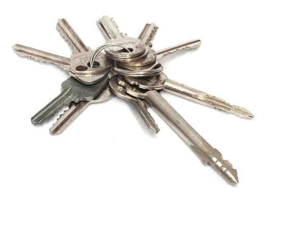 Een stel oude sleutels. — Stockfoto