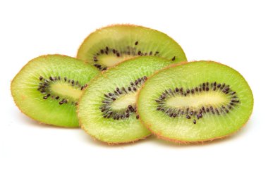 Fresh piece kiwi fruit isolated on white background clipart