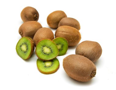 Beyaz arkaplanda Kiwi