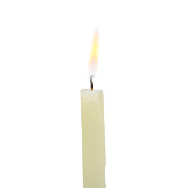 Candle on a white background clipart