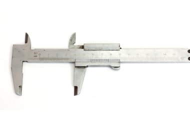 Isolated trammel - tool for precision measuring clipart