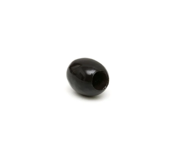 Czarne oliwki na białym tle — Zdjęcie stockowe