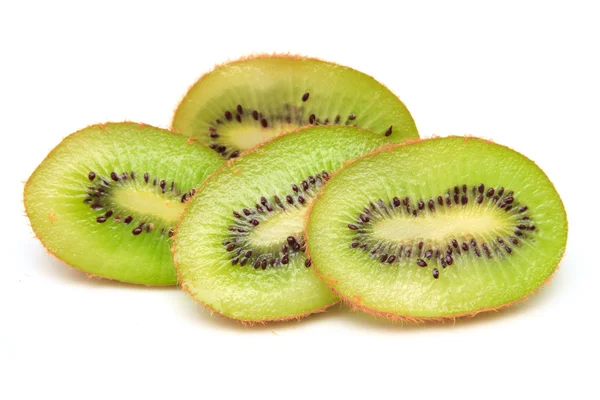 Frutas frescas de kiwi isoladas sobre fundo branco — Fotografia de Stock
