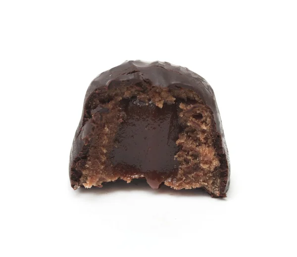 Čokoládové bonbóny na bílém pozadí — Stock fotografie