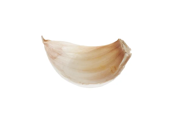Stroužek česneku izolovaných na bílém pozadí — Stock fotografie