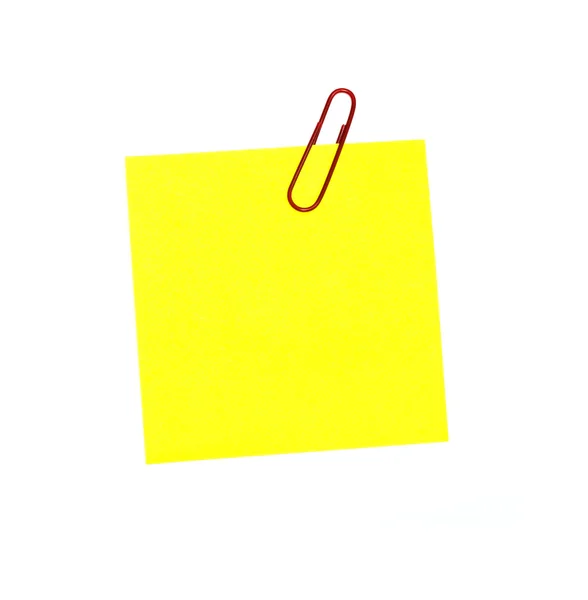 Gele sticker — Stockfoto