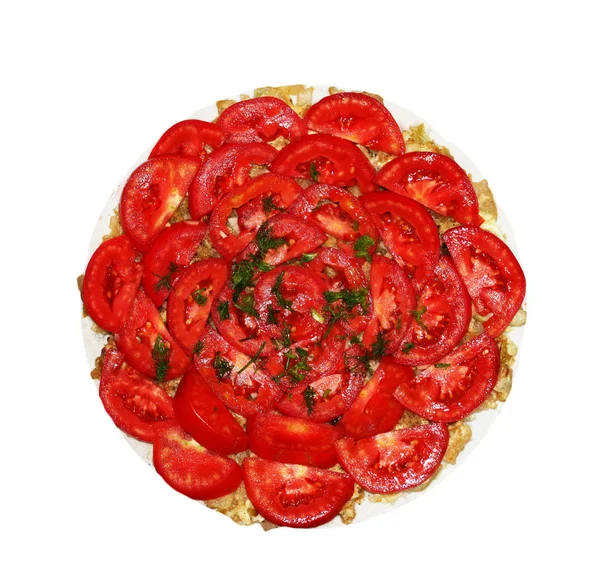 Gewürfelte Tomaten mit Dill — Stockfoto