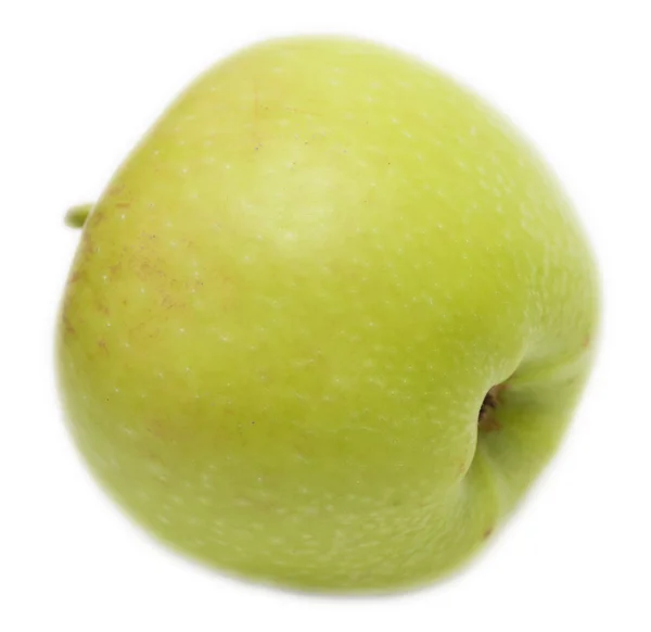 Gröna äpplen isolerade på en vit bakgrund — Stockfoto