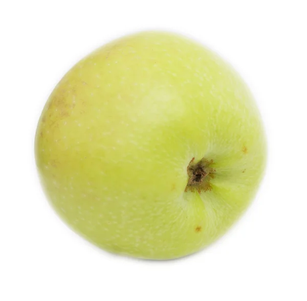 흰 배경에 분리 된 녹색 사과 — 스톡 사진