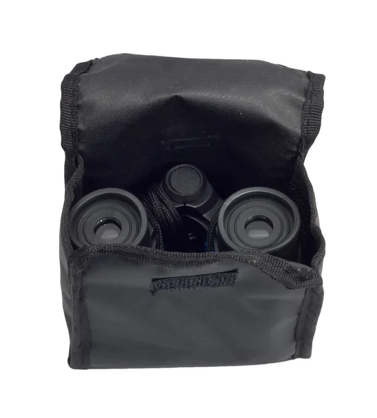 Cubierta negra de un par de prismáticos —  Fotos de Stock