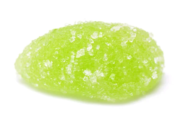 Green jelly on white background — Stock Photo, Image