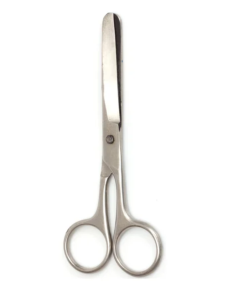 Old scissors on a white background — Stock Photo, Image