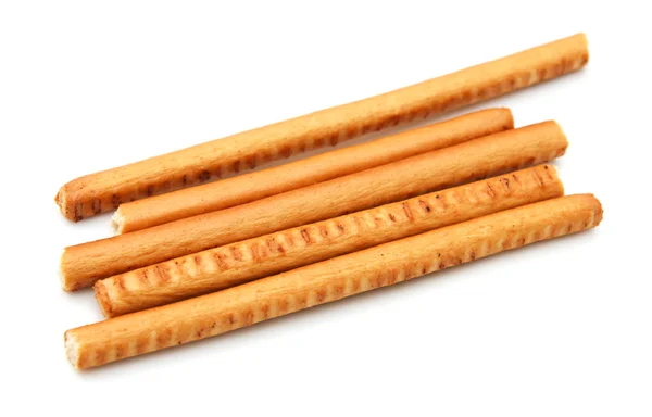 Crispy straw on white background — Stock Photo, Image
