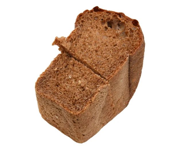 Roggebrood op een witte achtergrond — Stockfoto