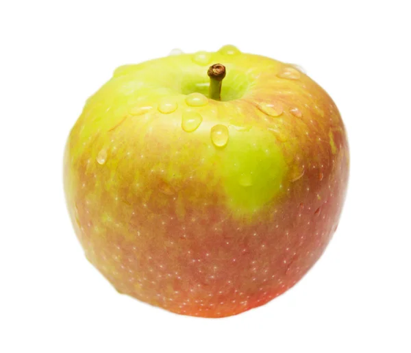 Jabłko makro na białym tle — Zdjęcie stockowe