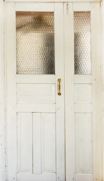 Oude witte deur — Stockfoto