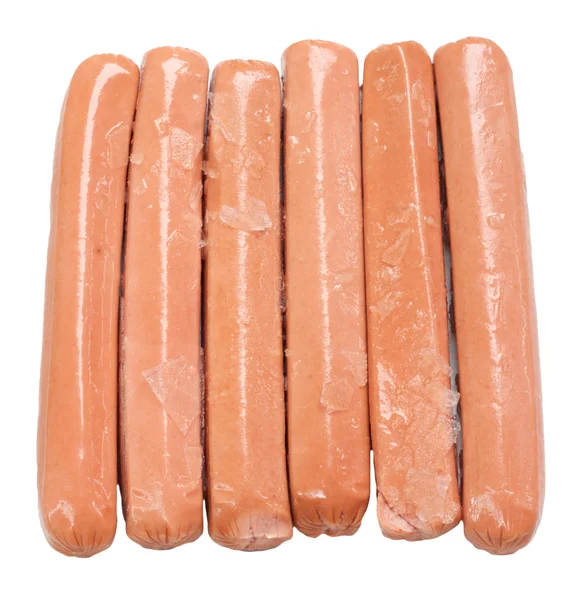 Sausage with ice — Stock Photo, Image