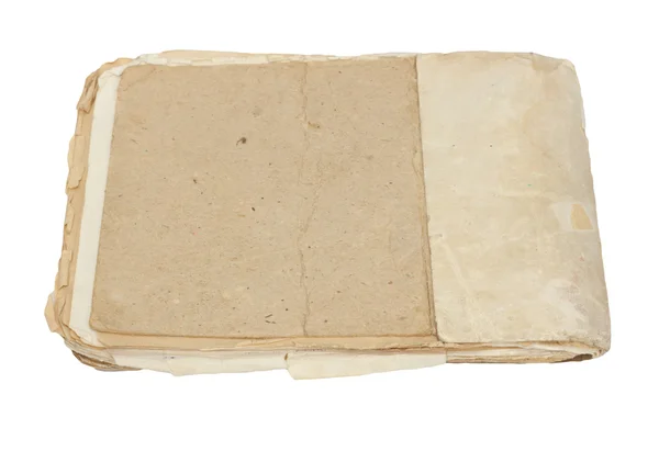 Παλιό χαρτί που απομονώνονται σε λευκό — Φωτογραφία Αρχείου