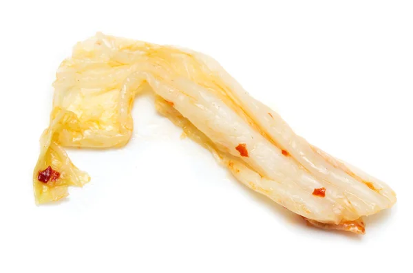 Repollo coreano con chile sobre fondo blanco — Foto de Stock