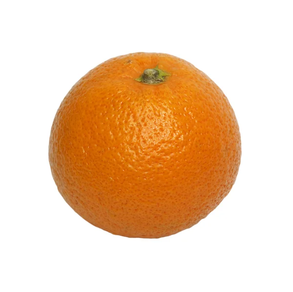 Uma grande laranja isolada em um fundo branco — Fotografia de Stock