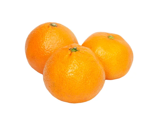Apelsiner på vit — Stockfoto