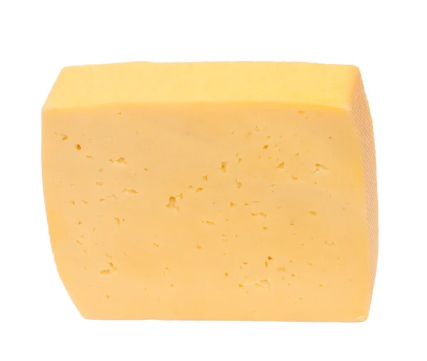 Kousek sýra izolovaný na bílém pozadí — Stock fotografie