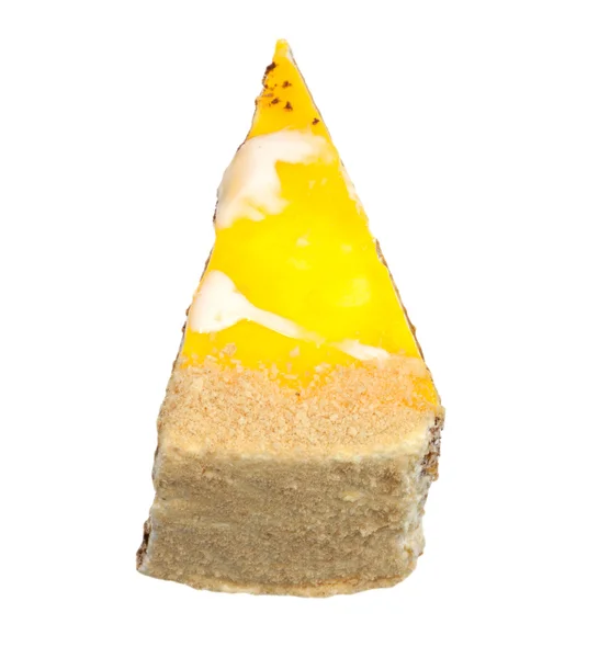 Narancs torta elszigetelt fehér alapon — Stock Fotó