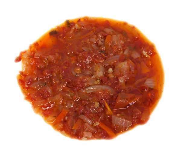 Суп овощ на белом фоне — стоковое фото
