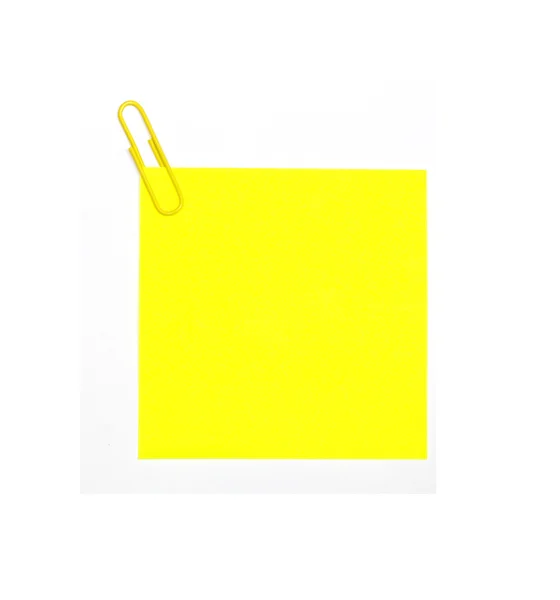 Gelbe Plakette — Stockfoto