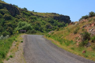 dağ yolu. Kazakistan. mashat