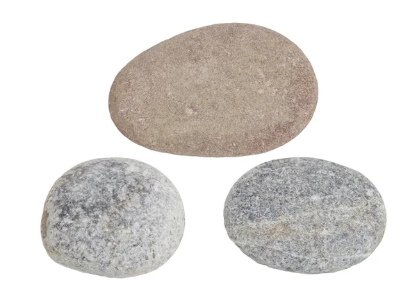 Sten granit, isolerad på vit — Stockfoto