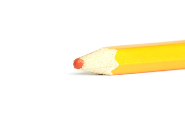 Orange pencil. Macro — Stock Photo, Image