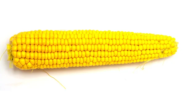 Tasty kitchen. Fresh corn isolated on white — Stock Photo, Image