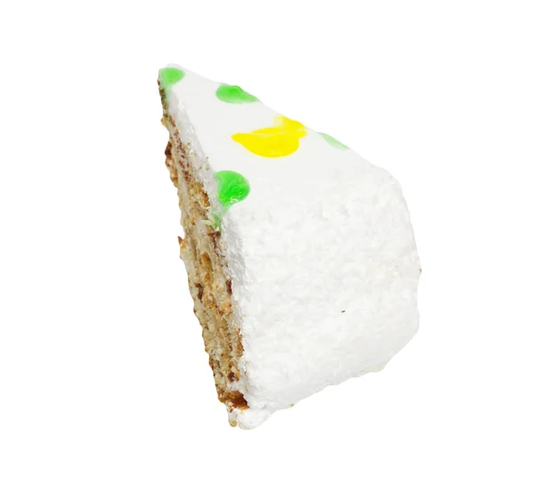 एक सफेद पृष्ठभूमि पर केक — स्टॉक फ़ोटो, इमेज