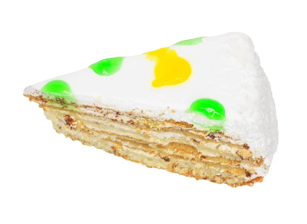 Ciasto na białym tle — Zdjęcie stockowe