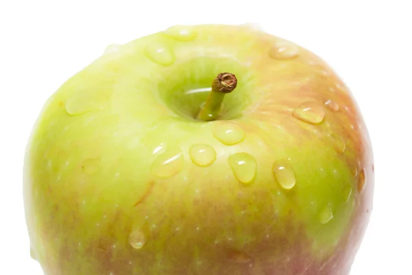 Jabłko makro na białym tle — Zdjęcie stockowe