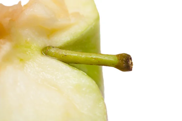 Apfel-Nahaufnahme auf weißem Hintergrund — Stockfoto