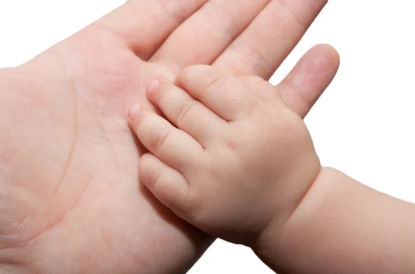 Apja és a baba kezek — Stock Fotó