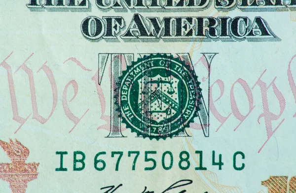 Μακροεντολή 10 δολάρια — Φωτογραφία Αρχείου