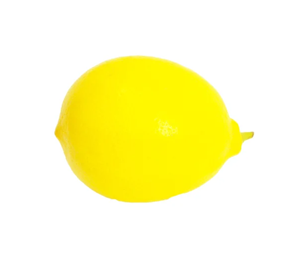 Лимон ізольований на білому тлі з простором для копіювання — стокове фото