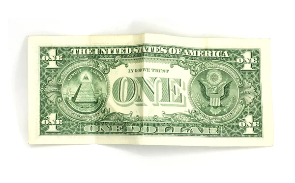 Dollar isoliert auf weiß — Stockfoto